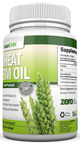 NutriONN Huile de Germe de Blé 1130mg 180 Gélules Softgels ingrédients