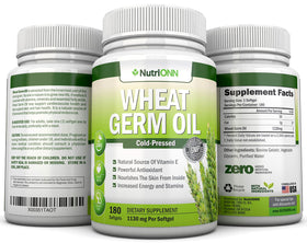 NutriONN Huile de Germe de Blé 1130mg 180 Gélules Softgels utilisation quotidienne