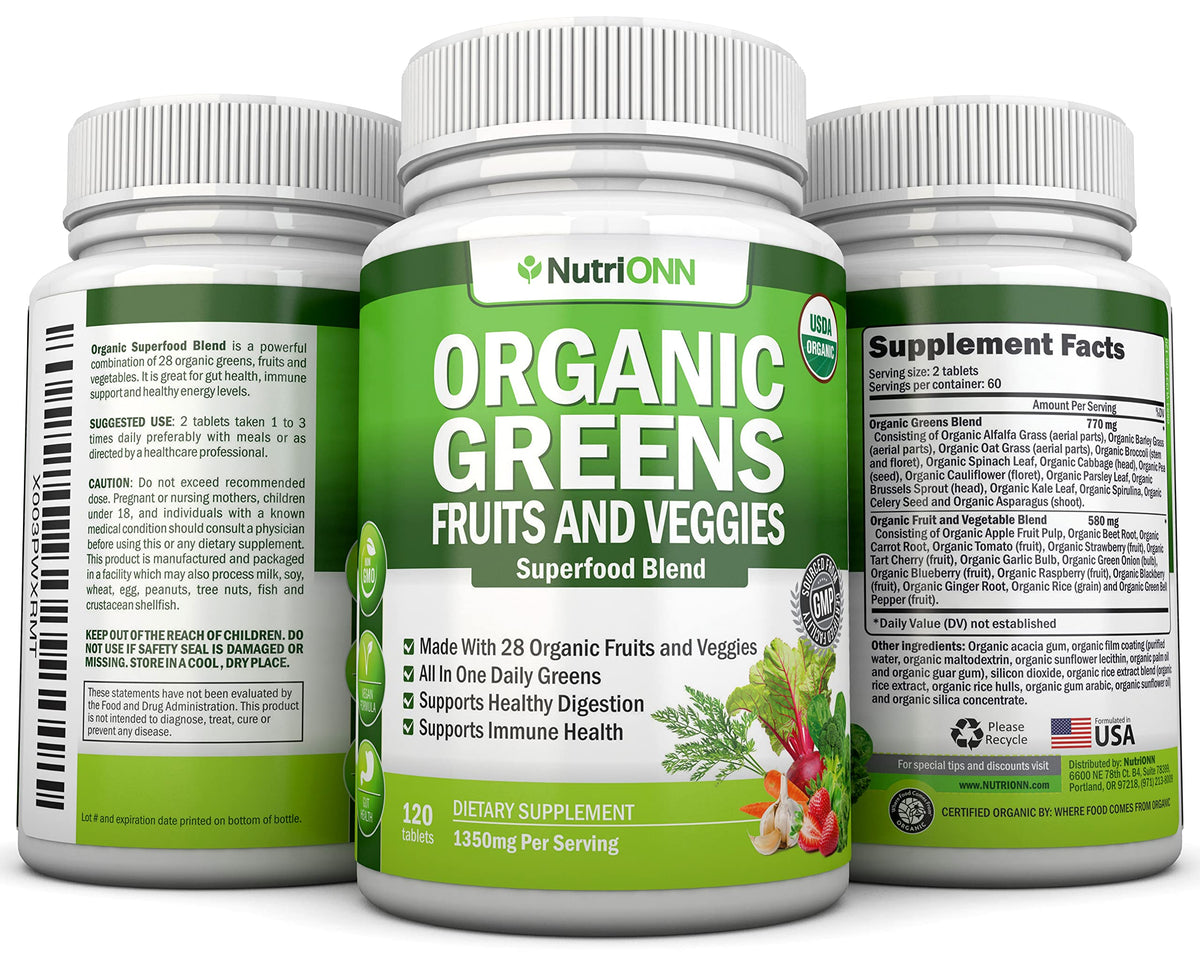 NutriONN Super Greens Bio capsules en mode de vie actif