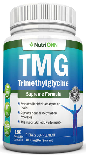 NutriONN Triméthylglycine 1000mg 180 capsules avant
