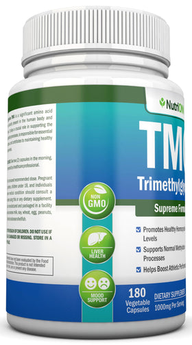 NutriONN Triméthylglycine 180 capsules côté