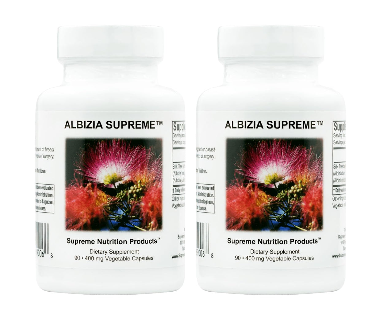 Nutrition Albizia 90 gélules végétariennes en vue de face
