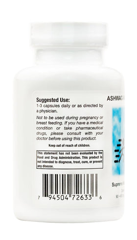 Nutrition Ashwagandha Capsules Végétariennes - emballage