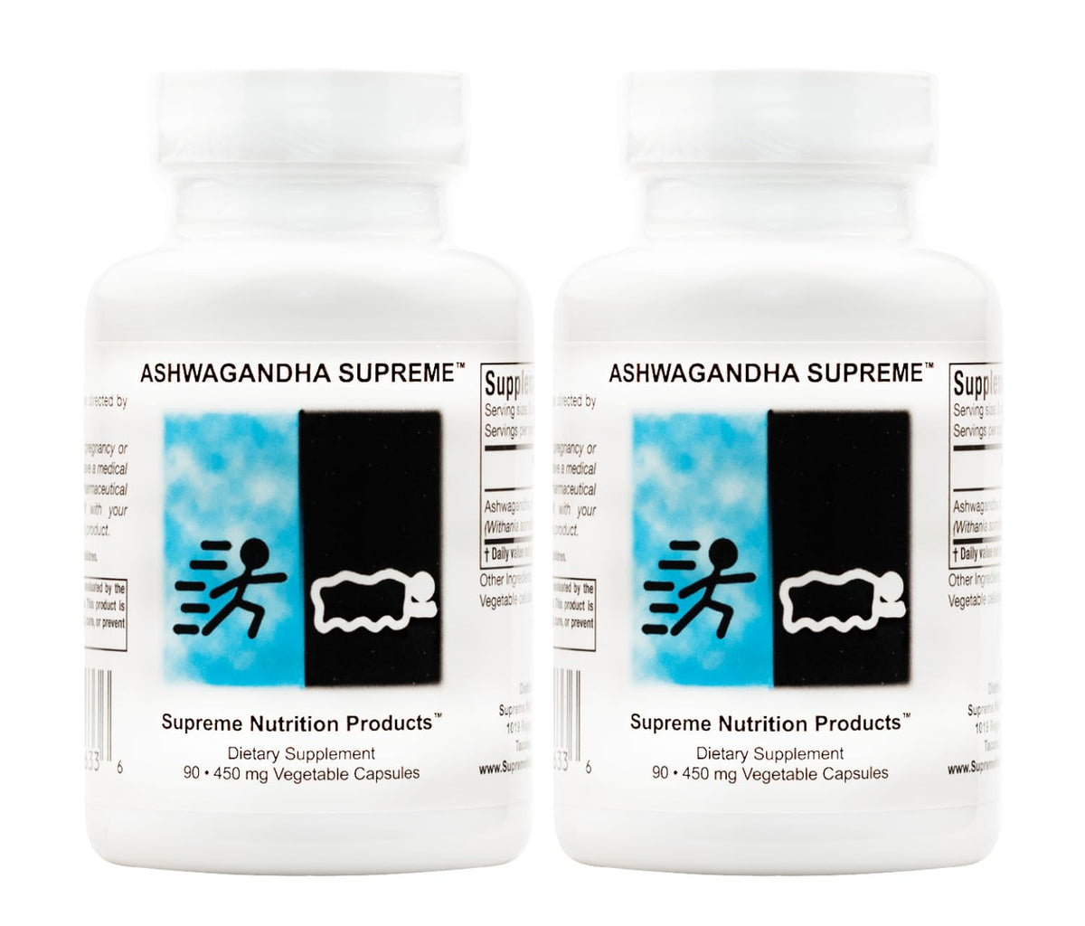 Nutrition Ashwagandha capsules végétariennes, vue de face