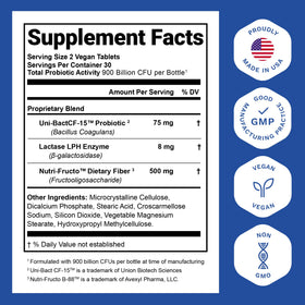 Nutrition Essentials Probiotiques Végétaliens 80g vue arrière