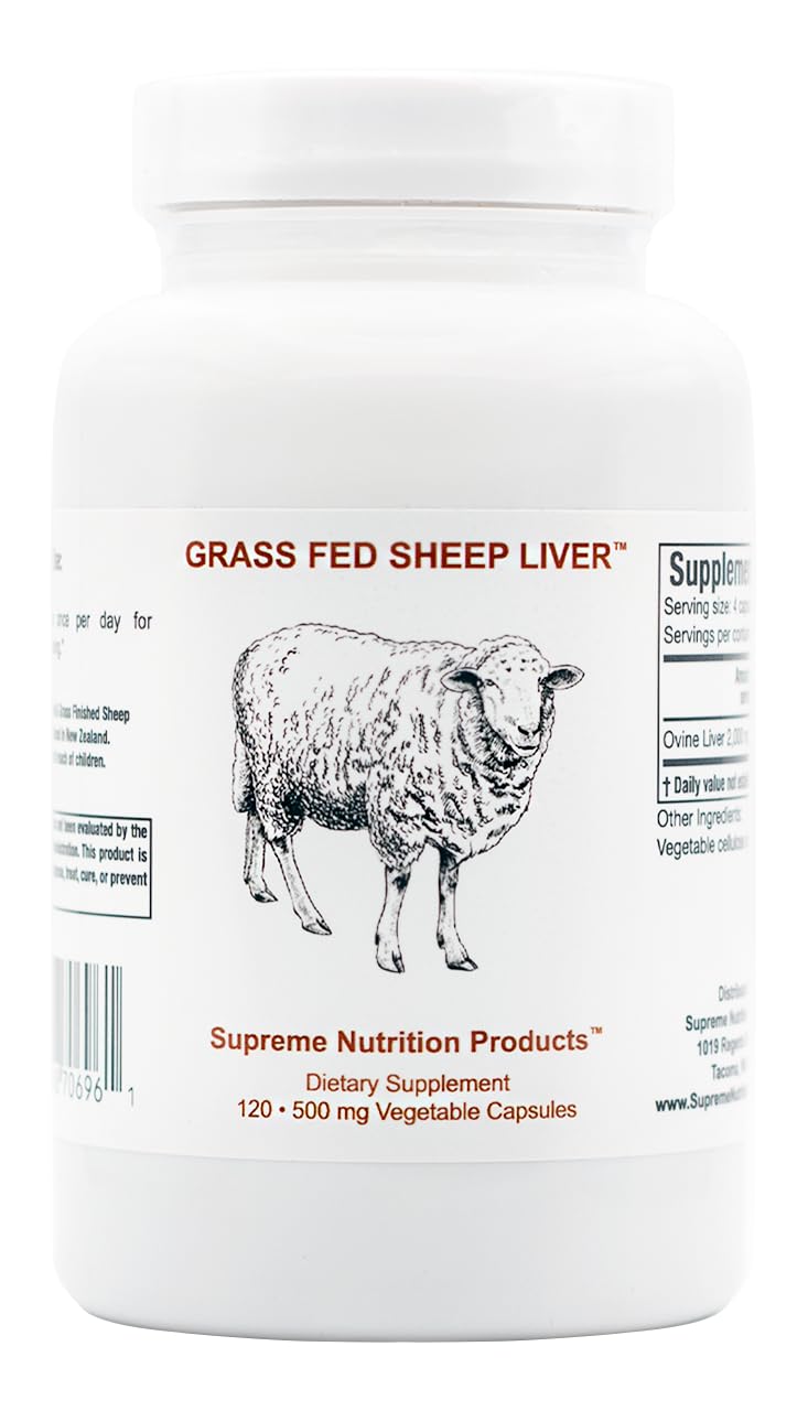 Nutrition Foie de Mouton 120 Capsules vue de face