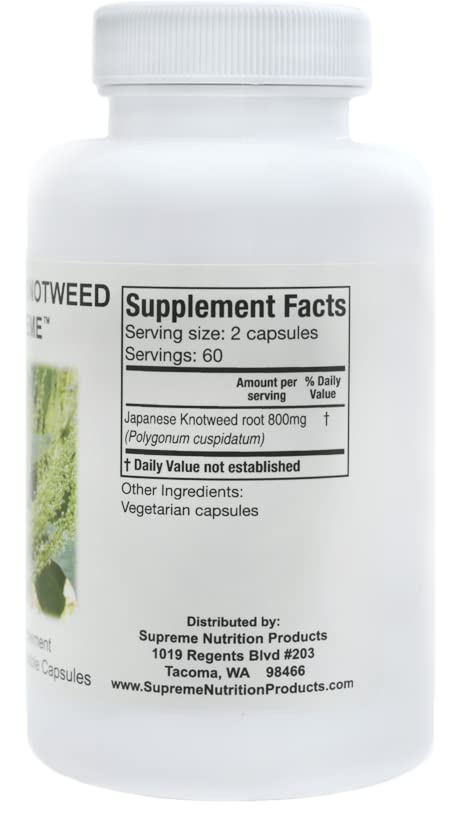 Nutrition Knotweed Japonais, capsules dans une main