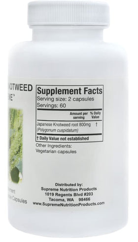 Nutrition Knotweed Japonais, capsules dans une main