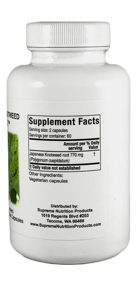 Nutrition Knotweed Japonais, emballage et capsules