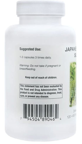 Nutrition Knotweed Japonais, vue arrière de l'emballage
