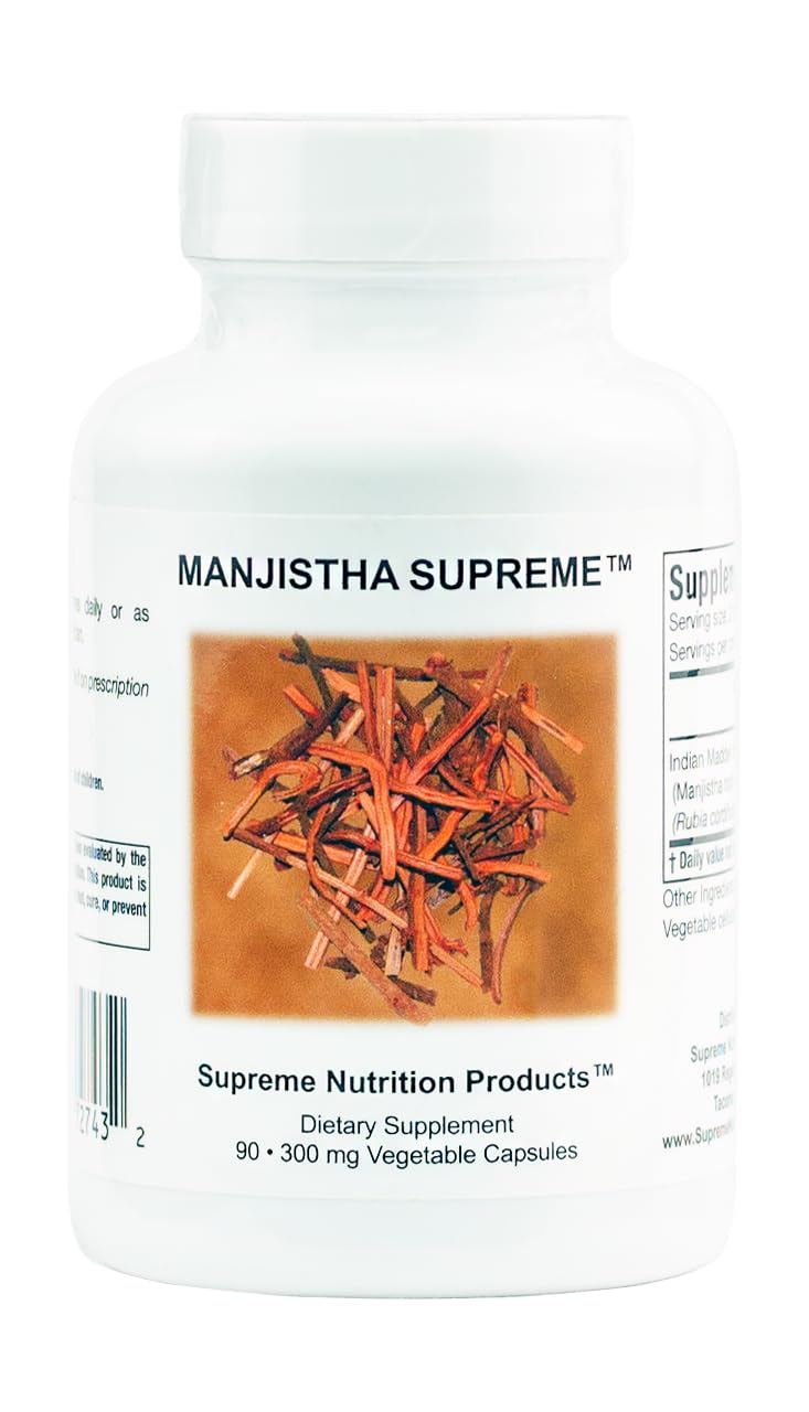 Nutrition Manjistha gélules végétariennes, vue de face