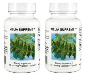 Nutrition Melia 60 capsules de feuille de neem vue de face