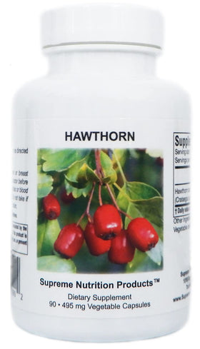 Nutrition Produits Hawthorn 90 capsules végétariennes en emballage