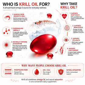 NUTRITION29 Huile de Krill Antarctique 500mg gélules avec un fond naturel