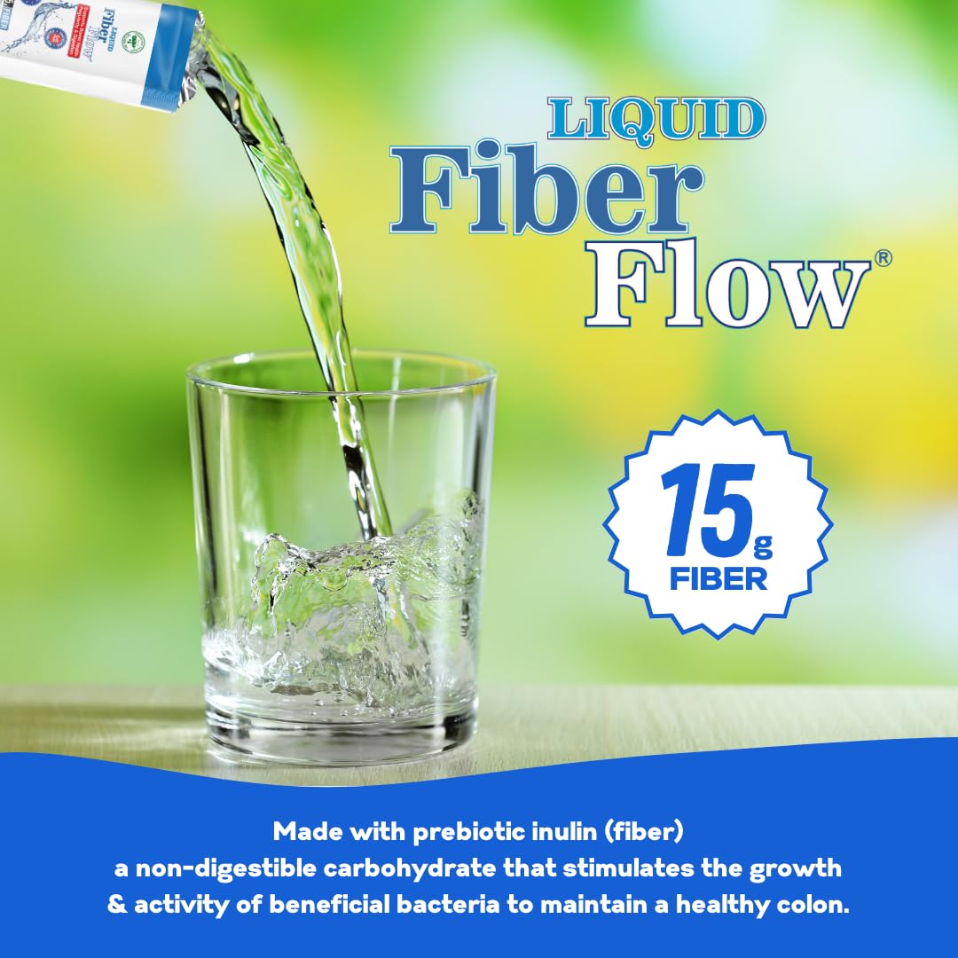 Nutritional Designs Complément Alimentaire Liquide de Fibres échantillon dans un verre