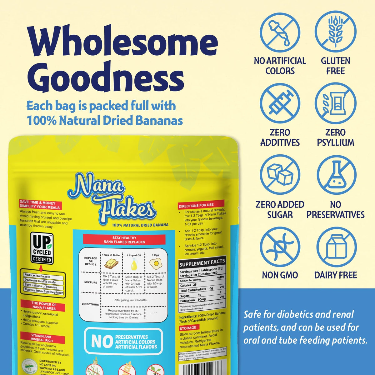 Nutritional Designs Nana Flakes 1837g en sachet refermable