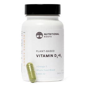 Nutritional Roots D3 K2 MK7 5000 UI 60 capsules vue de face