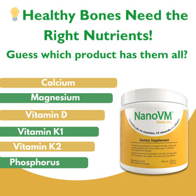 Nutritionnel de NanoVM Senior 71+ avec ingrédients clés