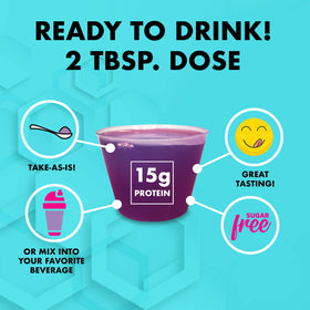 Nutritionnel Designs collagène liquide et protéine whey mélange