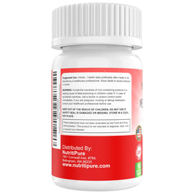 NutritiPure comprimés de fer 18 mg, vue rapprochée des comprimés dissolvables