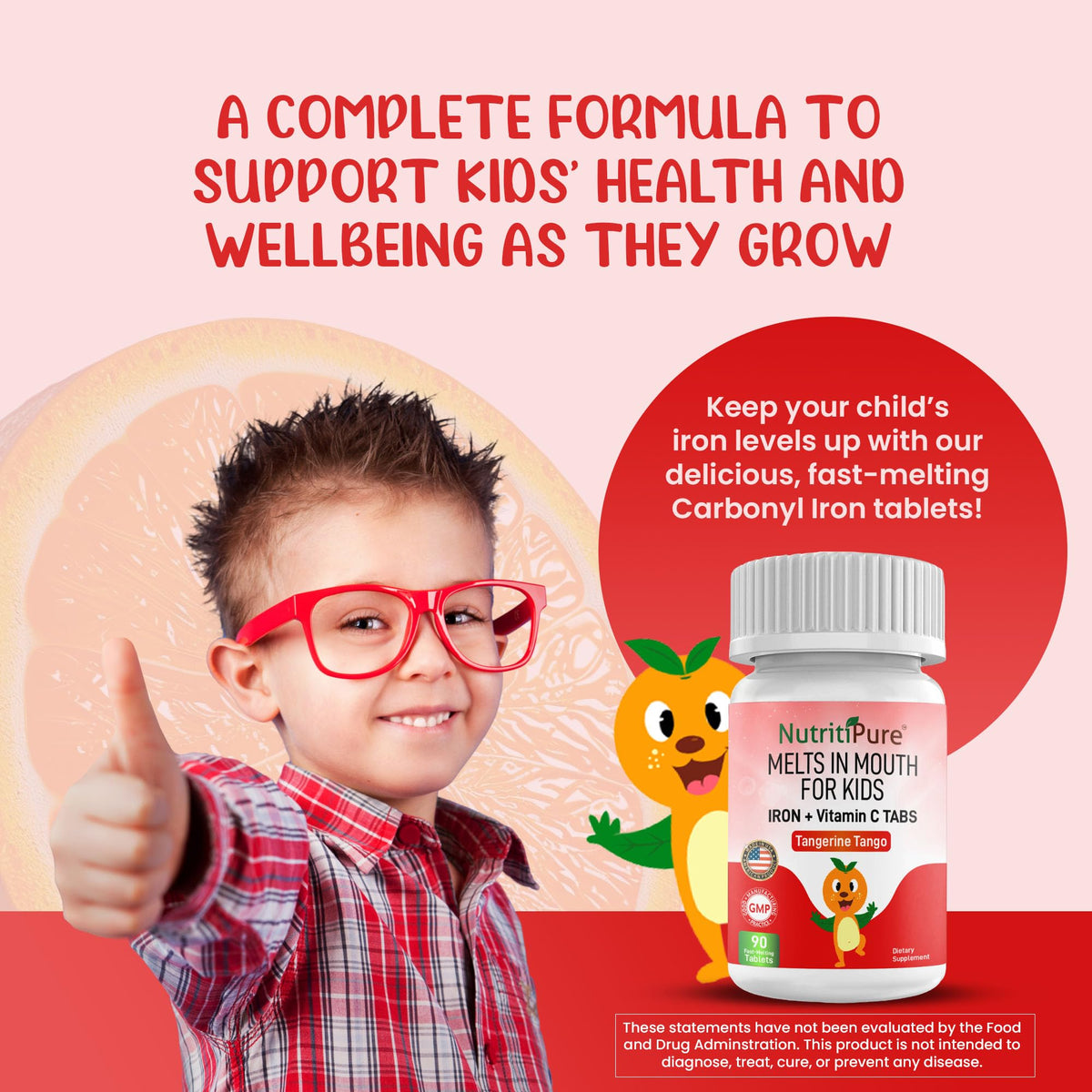 NutritiPure Fer comprimés fondant dans la bouche