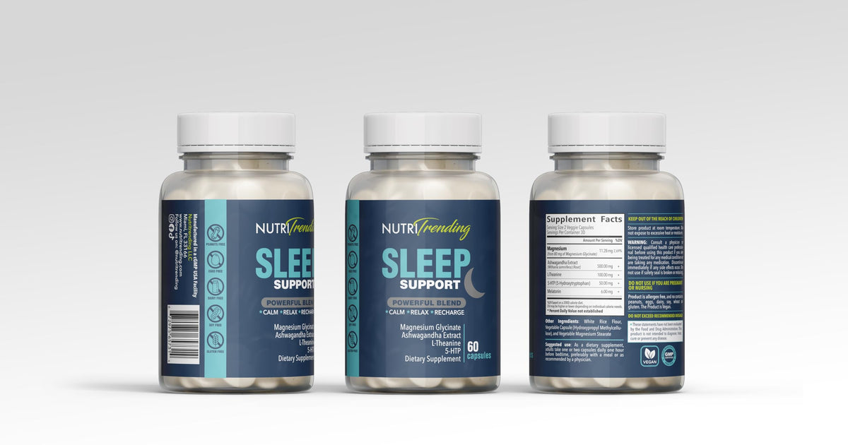 NUTRITRENDING Complément Alimentaire Sommeil 60 Capsules avec un livre