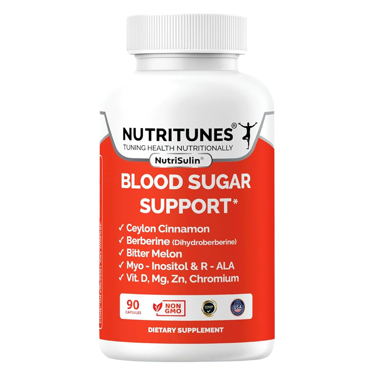 Nutritunes NutriSulin 90 capsules vue de face