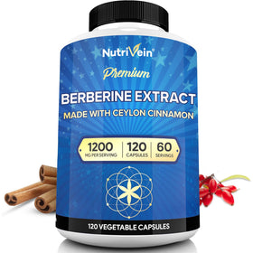 Nutrivein Berbérine 1200 mg 120 capsules vue de face