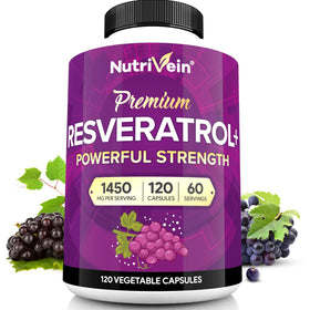 Nutrivein complément alimentaire Resvératrol 1450 mg gélules vue avant