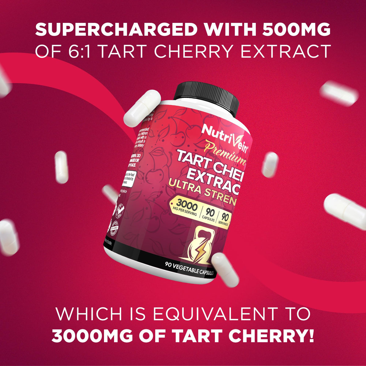 Nutrivein Extrait de Cerise Acide 3000 mg - Gélules arrière