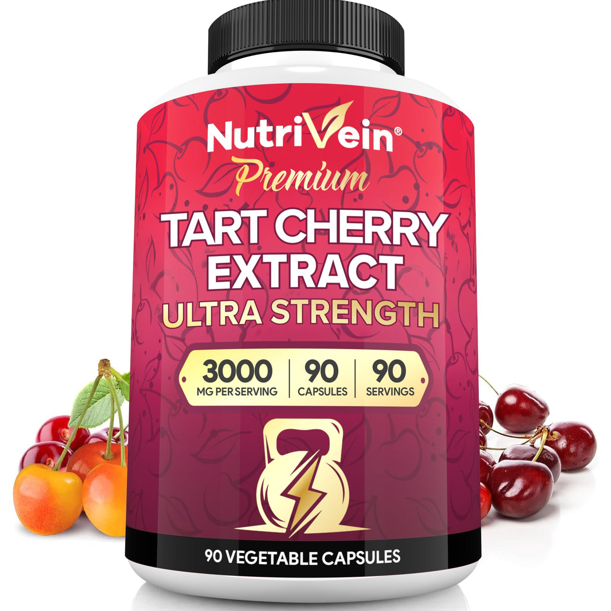 Nutrivein Extrait de Cerise Acide 3000 mg - Gélules face avant