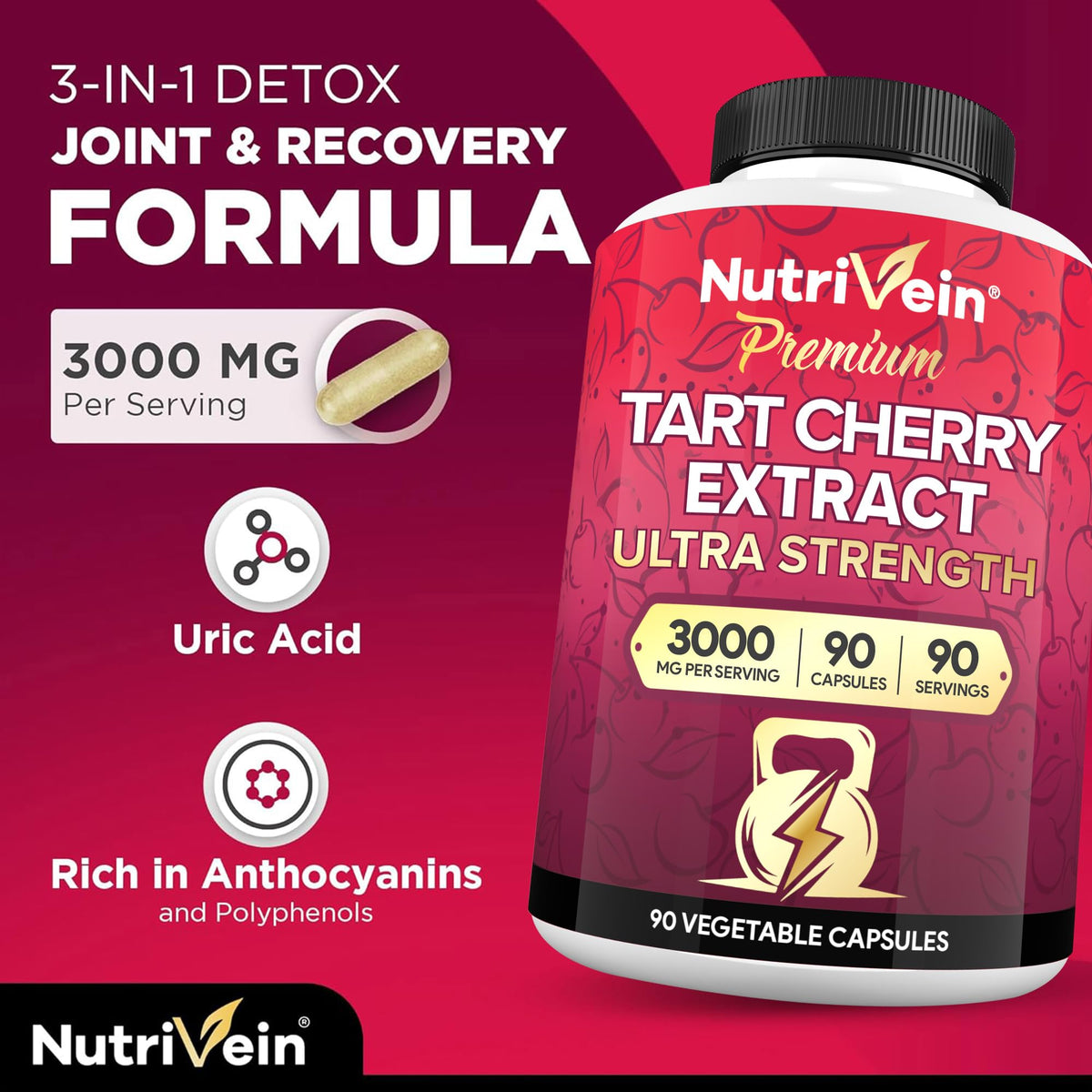 Nutrivein Extrait de Cerise Acide - Détails des ingrédients
