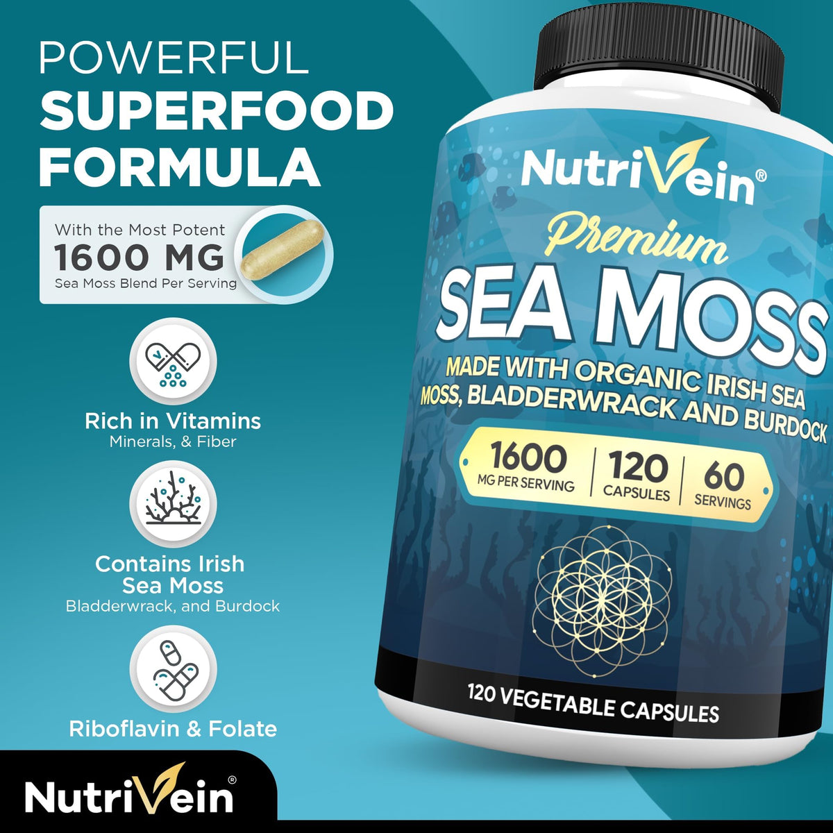 Nutrivein Mousse de Mer 1600 mg emballage
