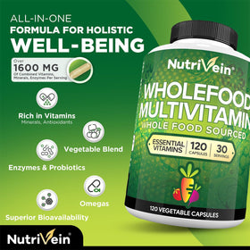 Nutrivein Multivitamines Végétales emballage et dosage