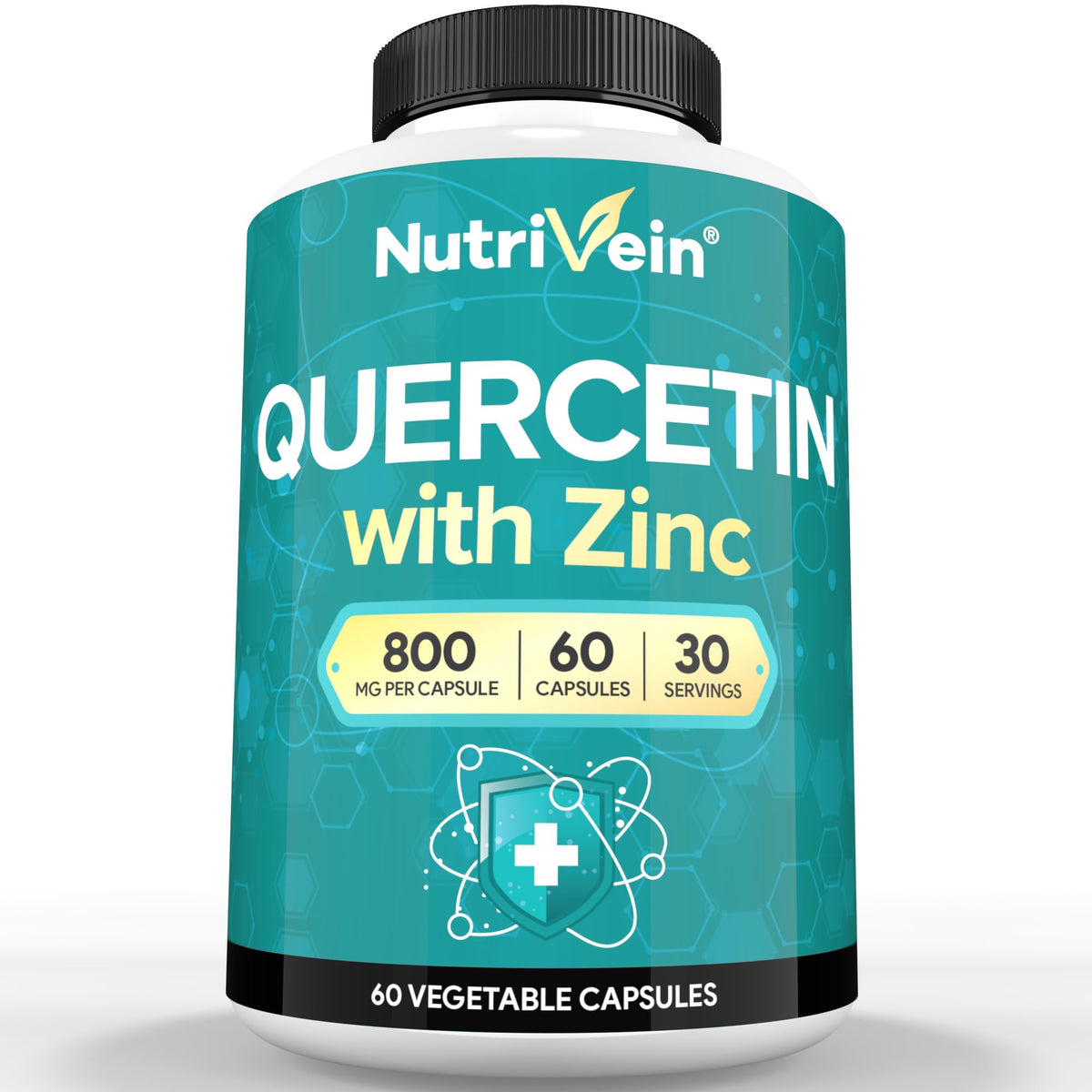 Nutrivein Quercetine avec Zinc 120 capsules, vue de face