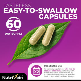 Nutrivein Resvératrol 1450 mg gélules avec ingrédients naturels