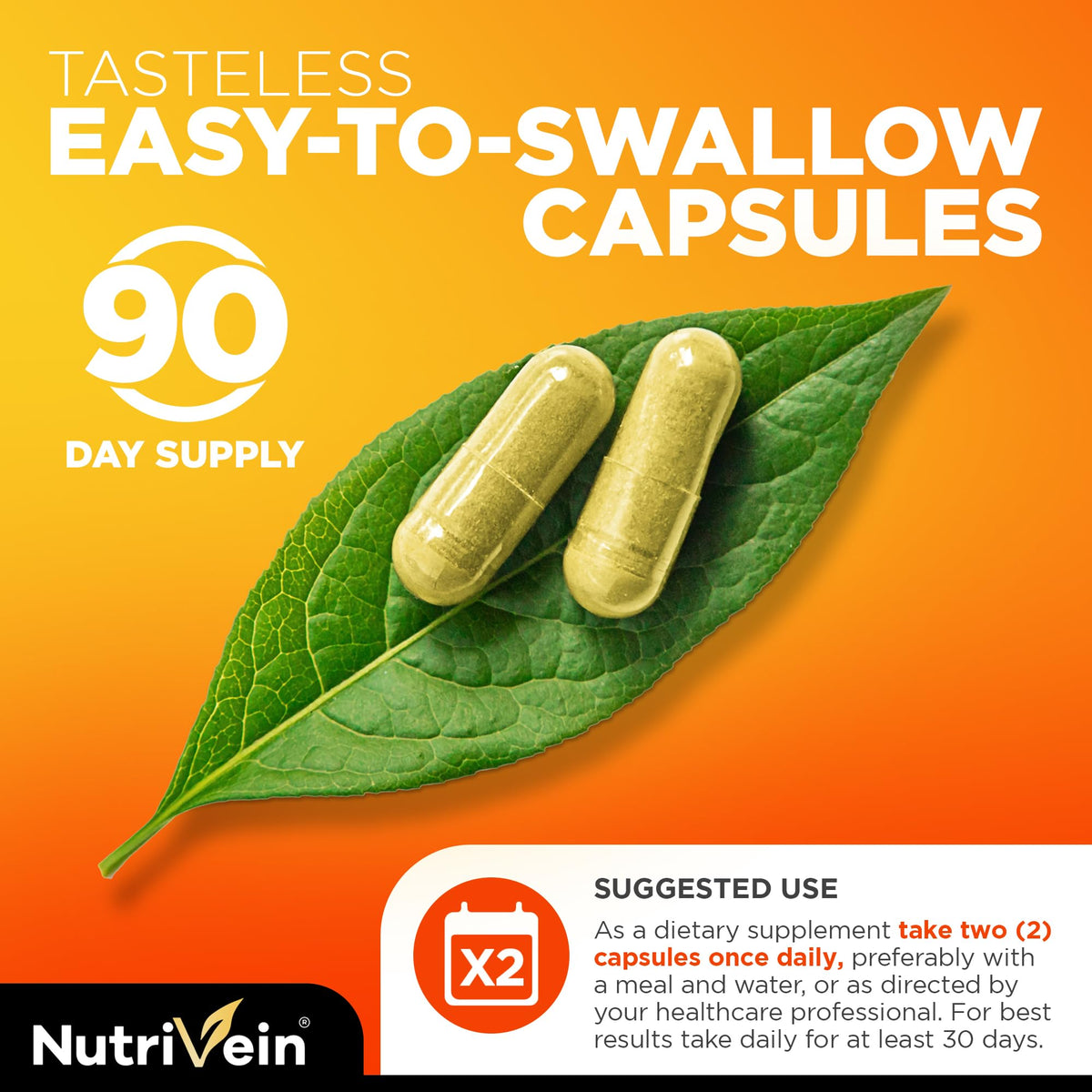 Nutrivein Vitamine C Liposomale 1650 mg - vue arrière de l'emballage