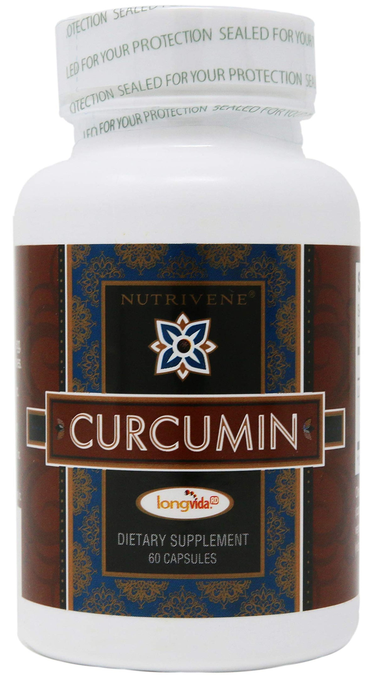 Nutrivene Curcumin Longvida™ 500 mg 60 Capsules - vue de face
