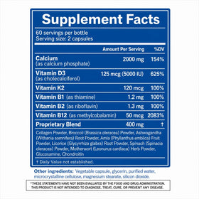 Nutriview Calcium 2000 mg D3 K2 B12 Glucosamine en contexte de style de vie