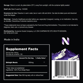 NUTRIVIUM Résine Shilajit 50g en contexte naturel