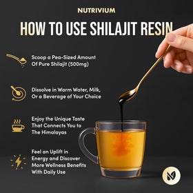 NUTRIVIUM Résine Shilajit 50g vue de côté