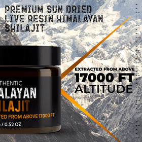 NutroTonic Shilajit A+ 91g dans une cuillère