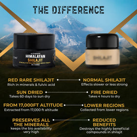 NutroTonic Shilajit Rouge A+ 68g texture de la résine