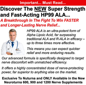 Nuturna 180 capsules de soutien nerveux avec acide alpha lipoïque