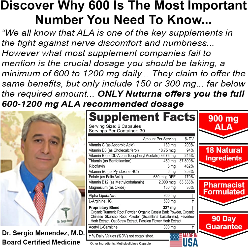 Nuturna Acide Alpha-Lipoïque 900 mg Capsules ouvertes
