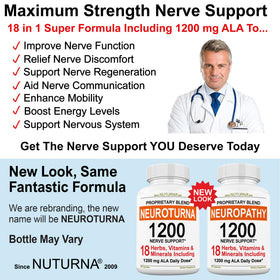 Nuturna Complément Alimentaire Alpha Lipoïque 1200 mg avec ingrédients naturels