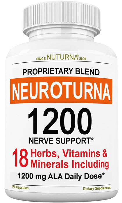 Nuturna Complément Alimentaire Alpha Lipoïque 1200 mg boîte de 180 capsules