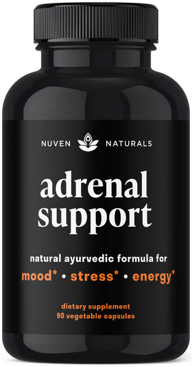 Nuven Naturals Complément Alimentaire Soutien Surrénalien 90 Capsules vue de face