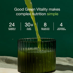 Nuzest Good Green Vitality poudre de super aliments 372g vue arrière