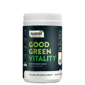 Nuzest Good Green Vitality poudre de super aliments 372g vue de face